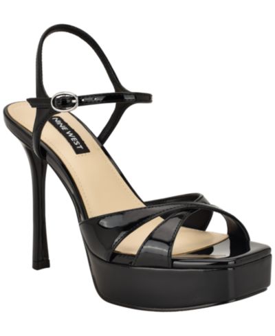 Nine West Women's Tates Square Toe High Stiletto Dress Sandals