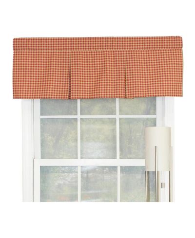 RLF Home Le Fleur плиссированная занавеска из 100% хлопка, цвет коралл, 42" x 15"