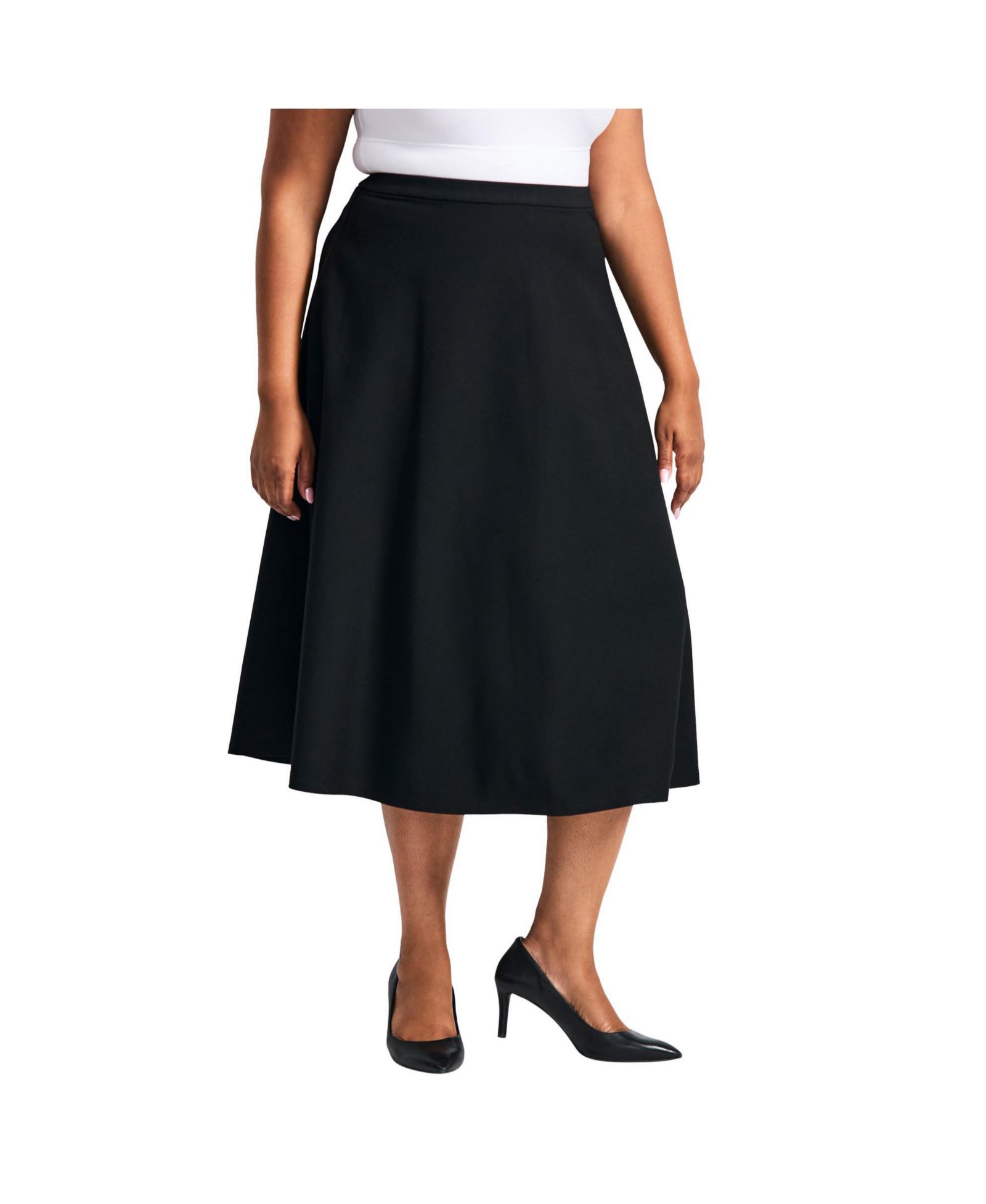 Женские брюки Plus Size Avenue Jada Ponte Swing Skirt