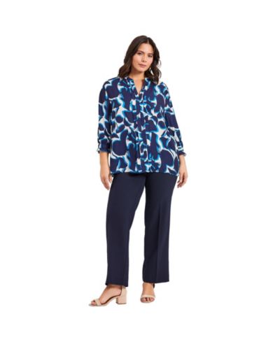 Navy graphic floral