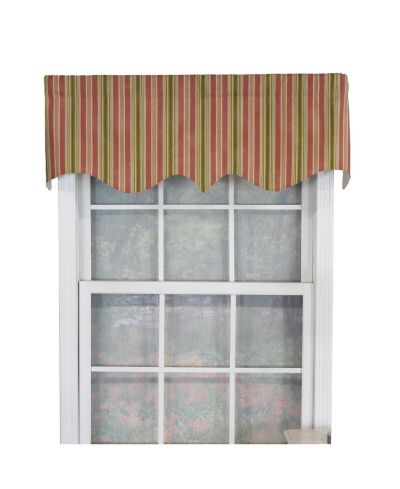Занавеска RLF Home Dell Stripe Regal, 100% хлопок, арбузный цвет
