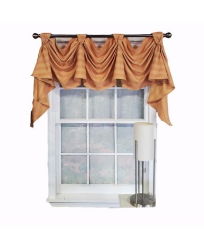 Занавеска RLF Home Modern Design Orange Lane Victory Swag 50" x 25" Mustard