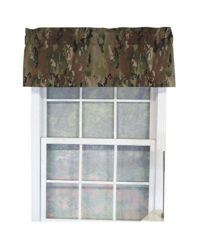 RLF Home занавеска Cloak Tailored, 100% хлопок, с подкладкой и карманом для штанги 3", 50" x 14", зеленая