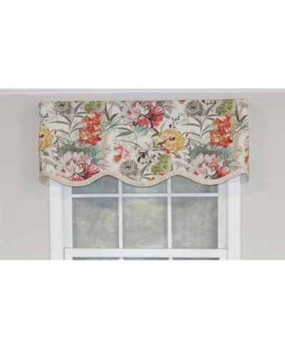 RLF Home Kira Ruffle Provance 3" Rod Pocket Valance 50" x 16"
