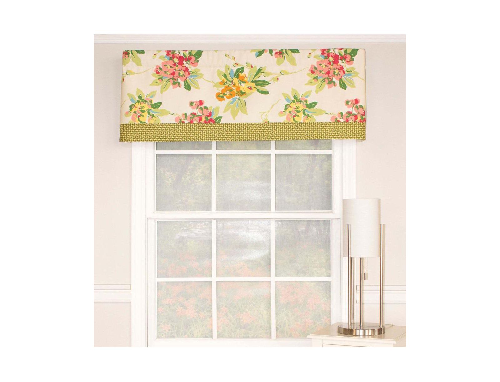 Selva Banded Sage Type All Season 3" Rod Pocket Valance 50" x 16" by RLF Home