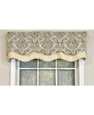 RLF Home Diamond Damask Glory занавеска для окна, 3" карман для штанги, многослойная, 50" x 16"