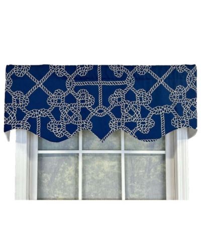Короткая занавеска RLF Home Knotty Regal Style 50" x 17" с карманом для штанги