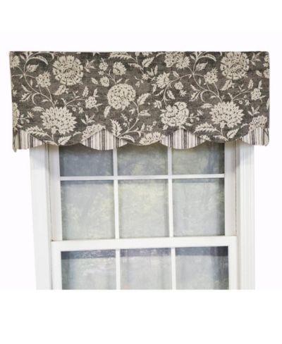RLF Home Luxurious Modern Design Classic Basanti Petticoat Style Window Valance 50" x 15"