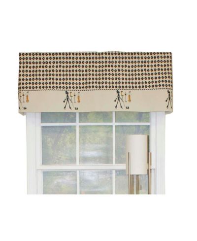 RLF Home Декоративная валанс Banded Premium Quality, 3" Rod Pocket, 50" x 16", цвет Ivory