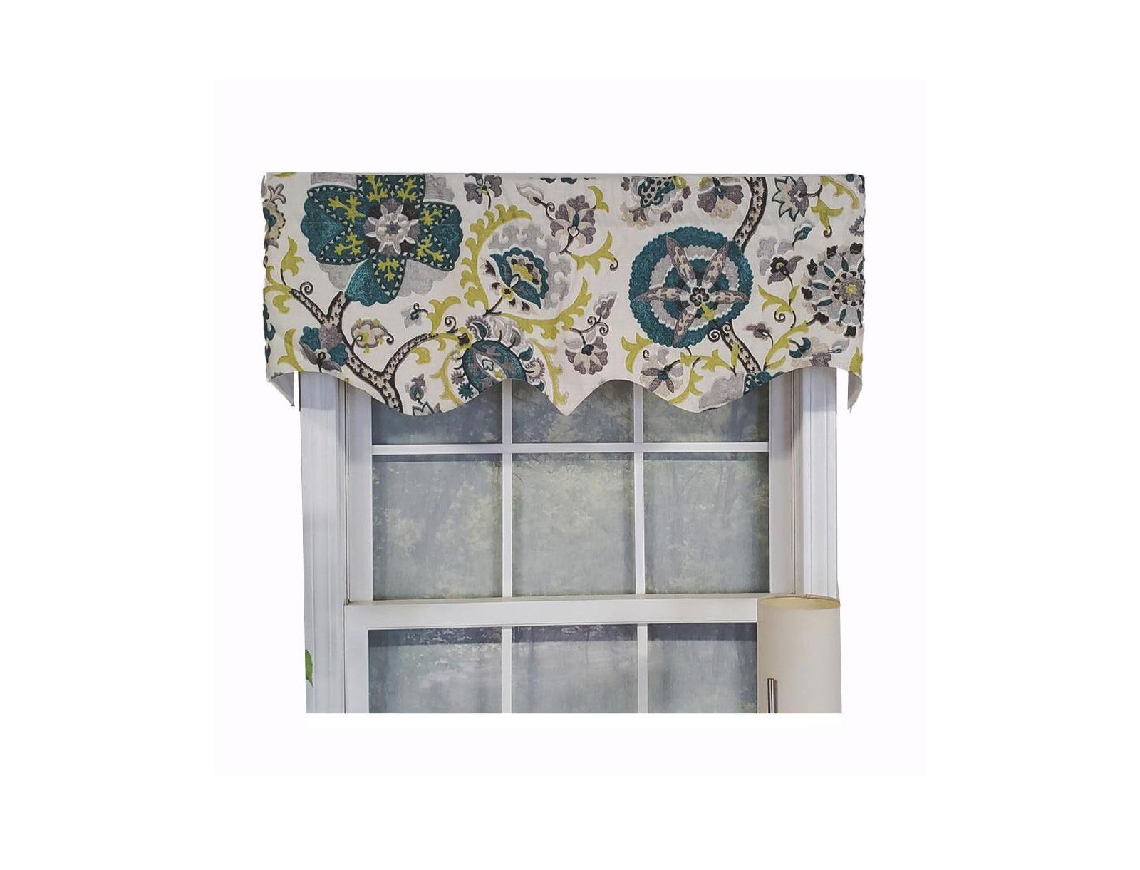 RLF Home Modern Design Classic Celtic Regal Style Window Valance 50" x 17"