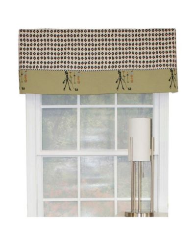Занавеска RLF Home Shopaholic Premium Quality Valance 3" Rod Pocket 50" x 16" sage