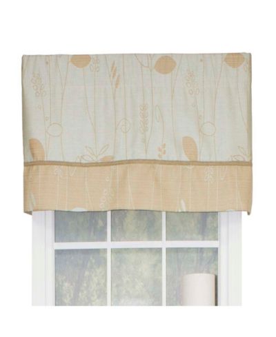 RLF Home декоративная занавеска Aquarelles Valance, Aqua Mist, 50" x 16"