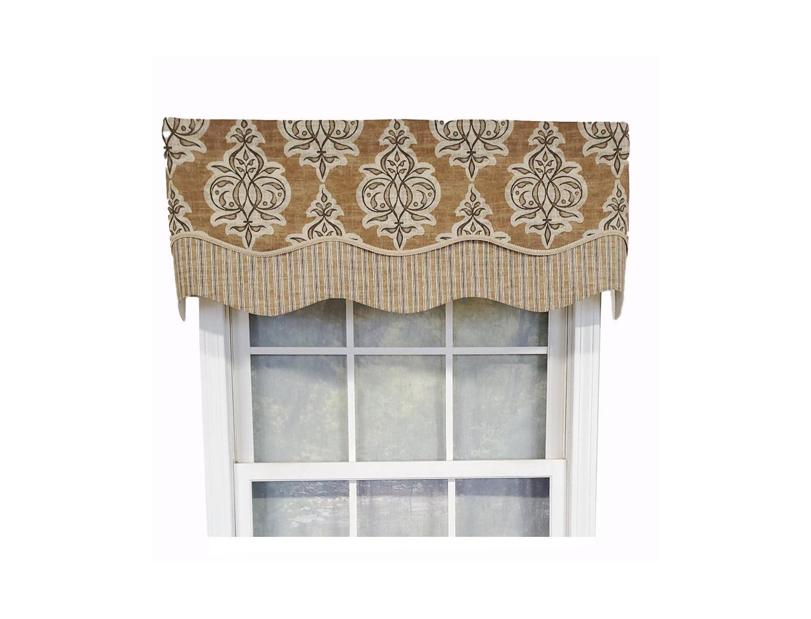 RLF Home Luxurious Modern Design Classic Jenna Glory Style Window Valance