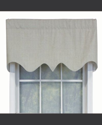 Декоративная занавеска RLF Home R-Crosby Essential Solid Color Fabric Printed Regal Valance 3" Rod Pocket 50" x 17"