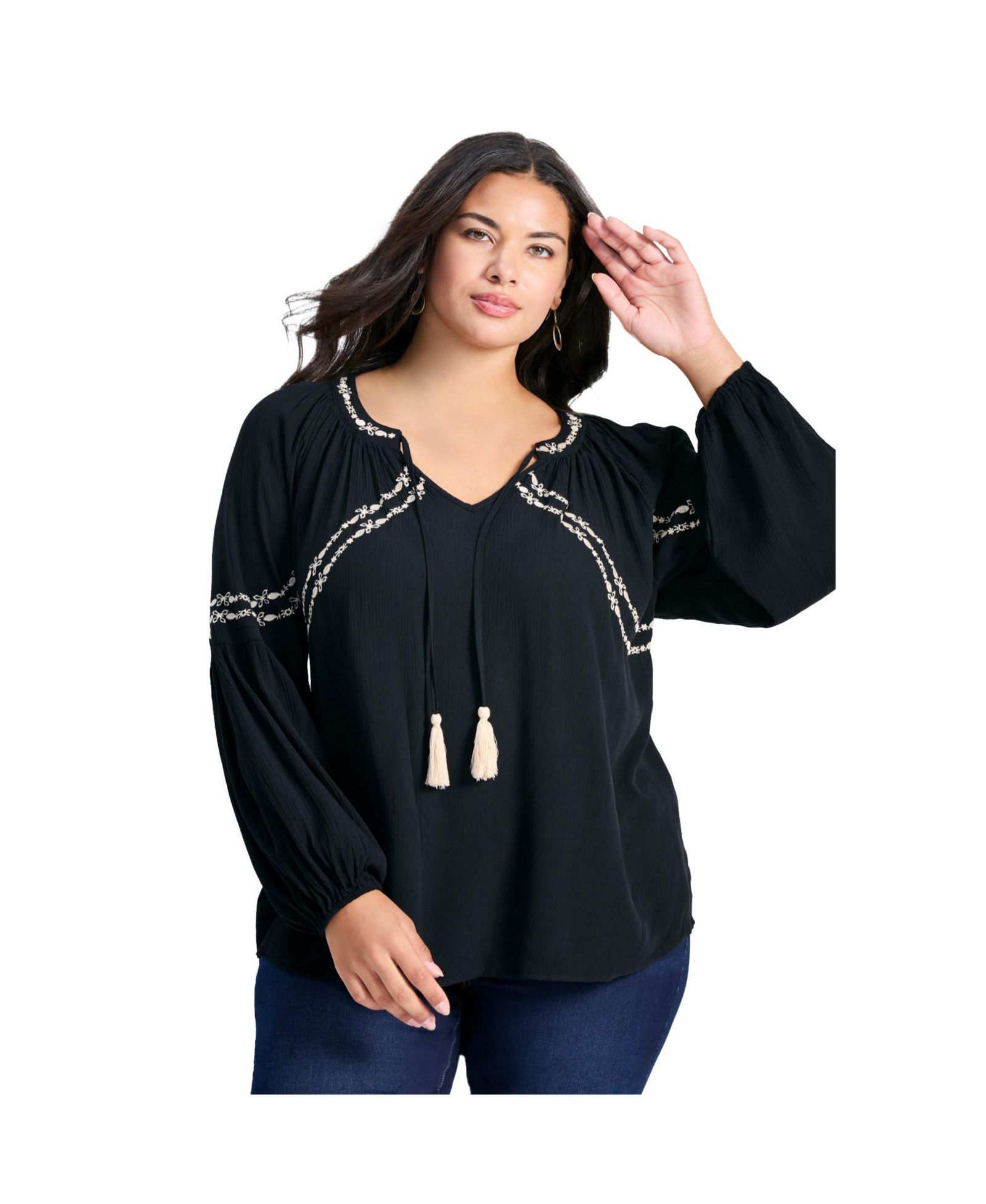 Женский топ Isabelle с вышивкой Avenue Plus Size