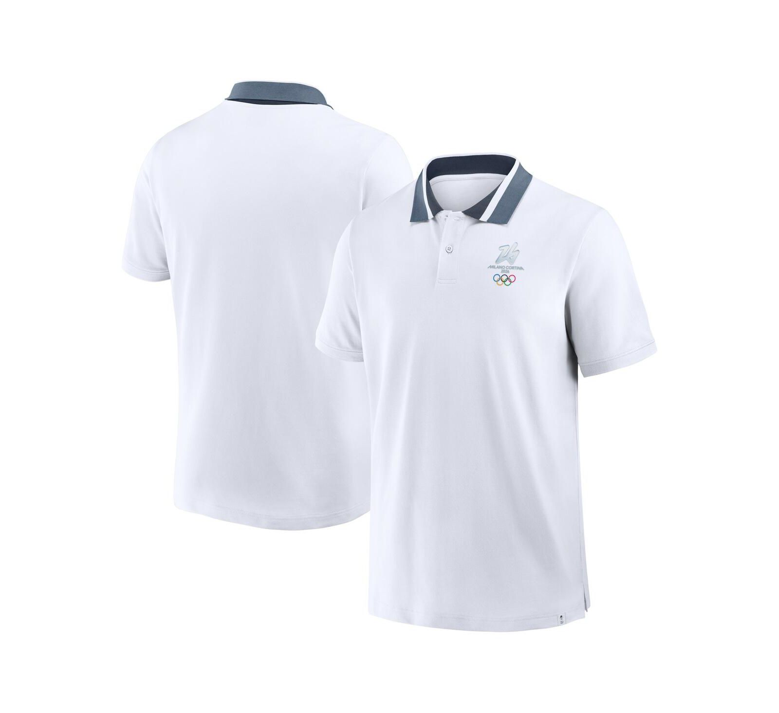 Fanatics Men's White Milano Cortina 2026 Winter Olympics Tipped Polo Shirt
