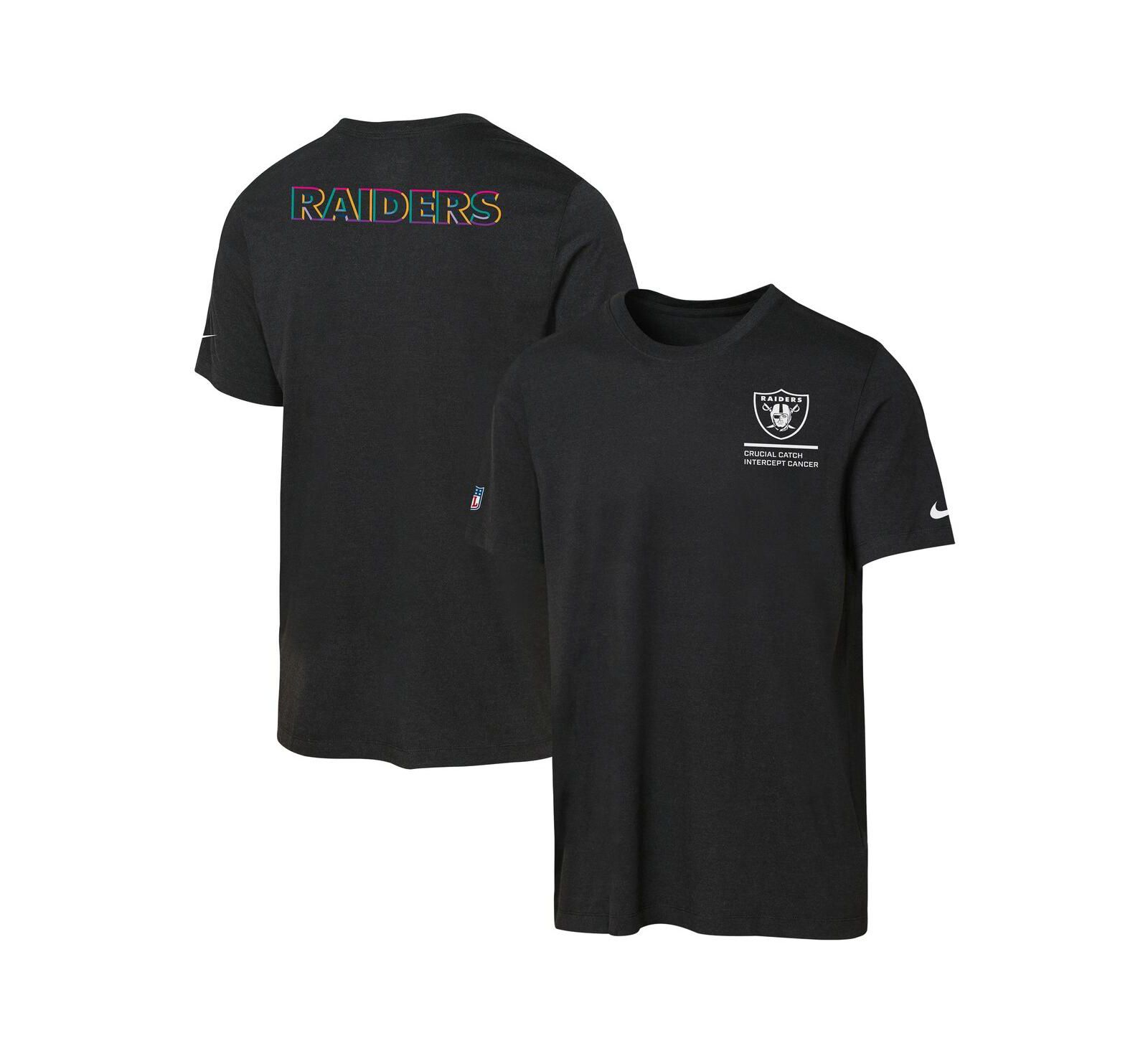 Детская футболка Nike Las Vegas Raiders 2025 NFL Crucial Catch Dri-FIT, черная
