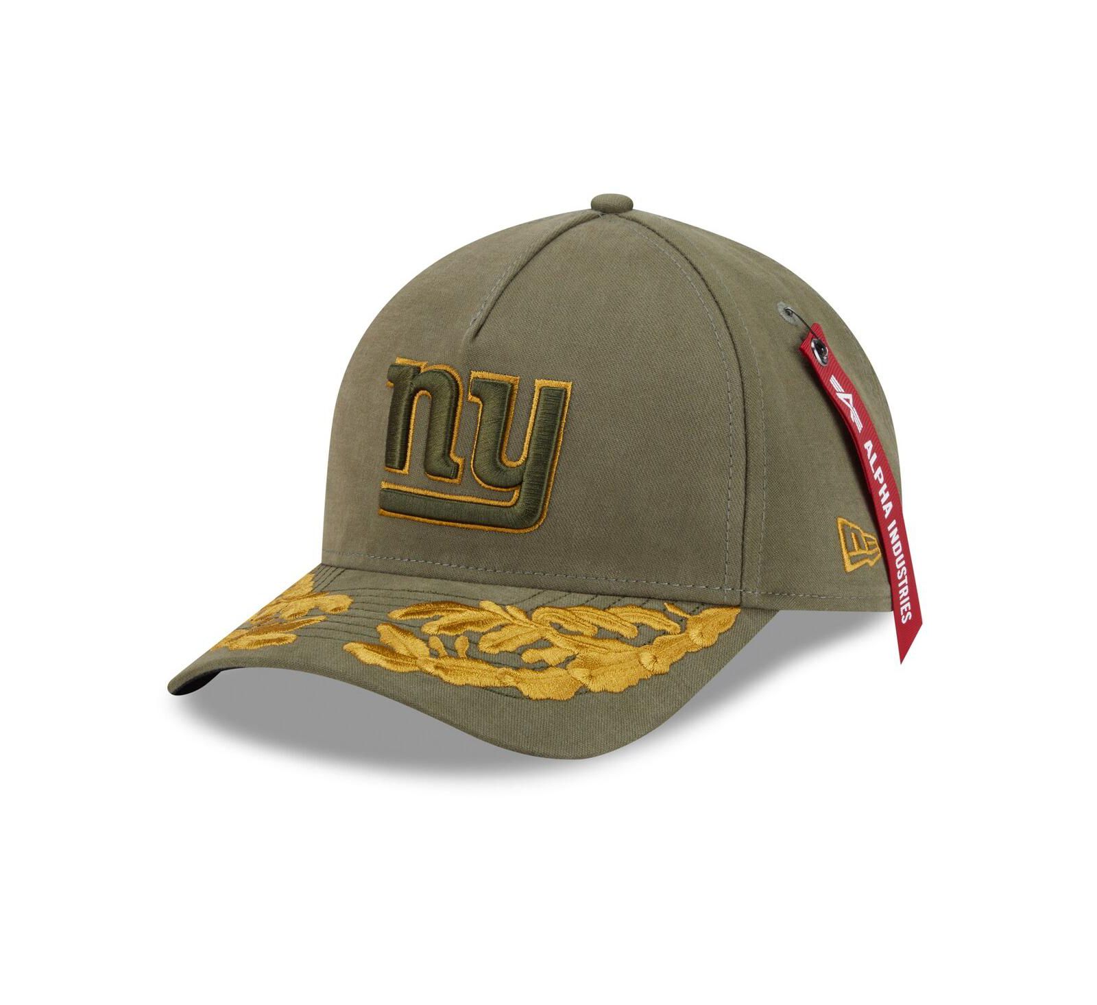Мужская кепка New Era x Alpha Industries A-Frame 9FORTY Adjustable Olive New York Giants