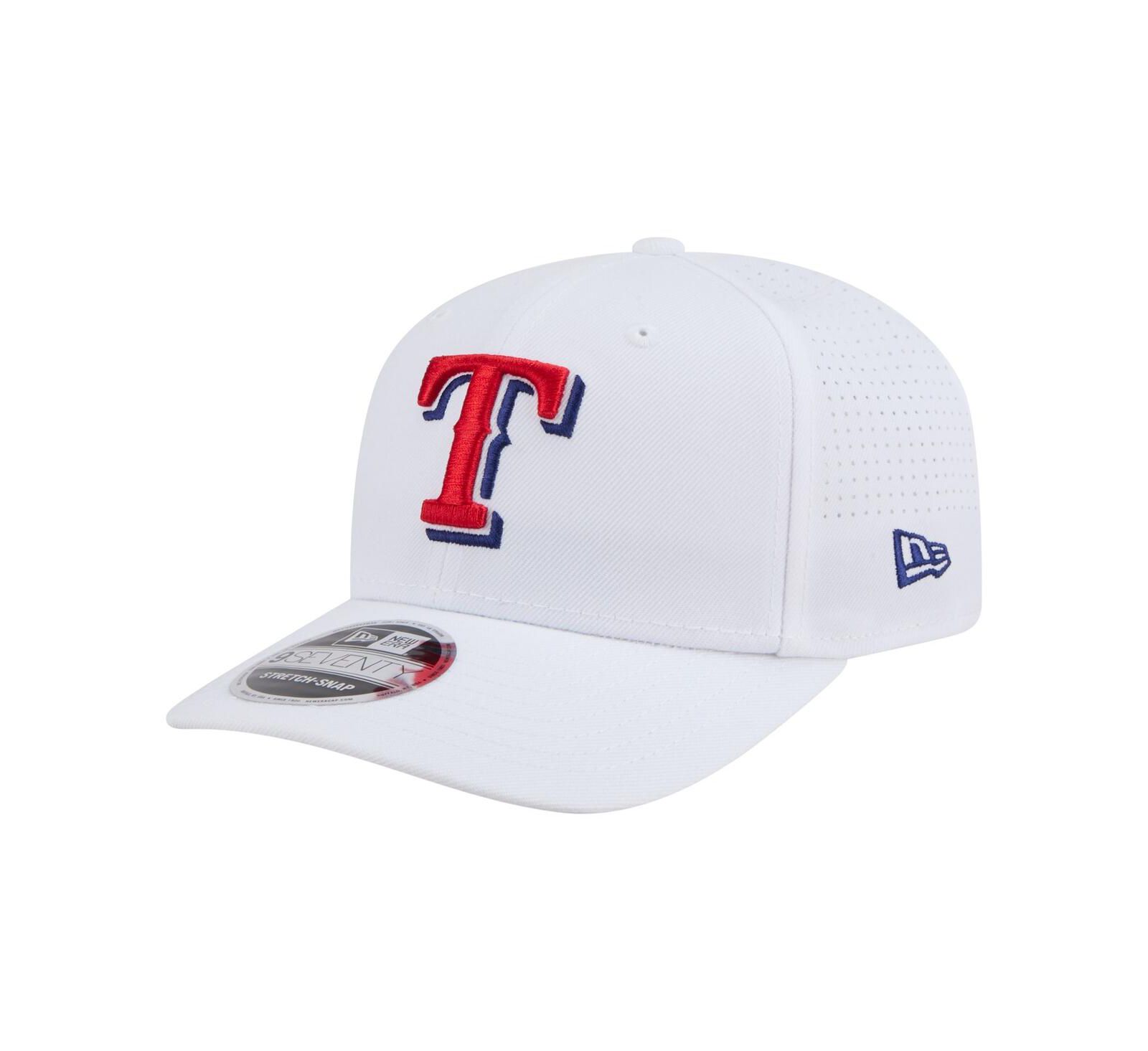 Мужская регулируемая кепка New Era White Texas Rangers COOLERA 9SEVENTY
