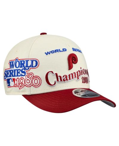 New Era Мужская кепка Philadelphia Phillies World Series 9FORTY M-Crown A-Frame регулируемая кремово-красная