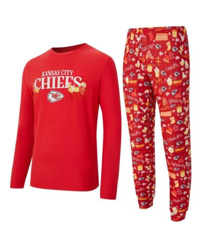 Мужской комплект Concepts Sport: топ и брюки с длинным рукавом, красный, Kansas City Chiefs
