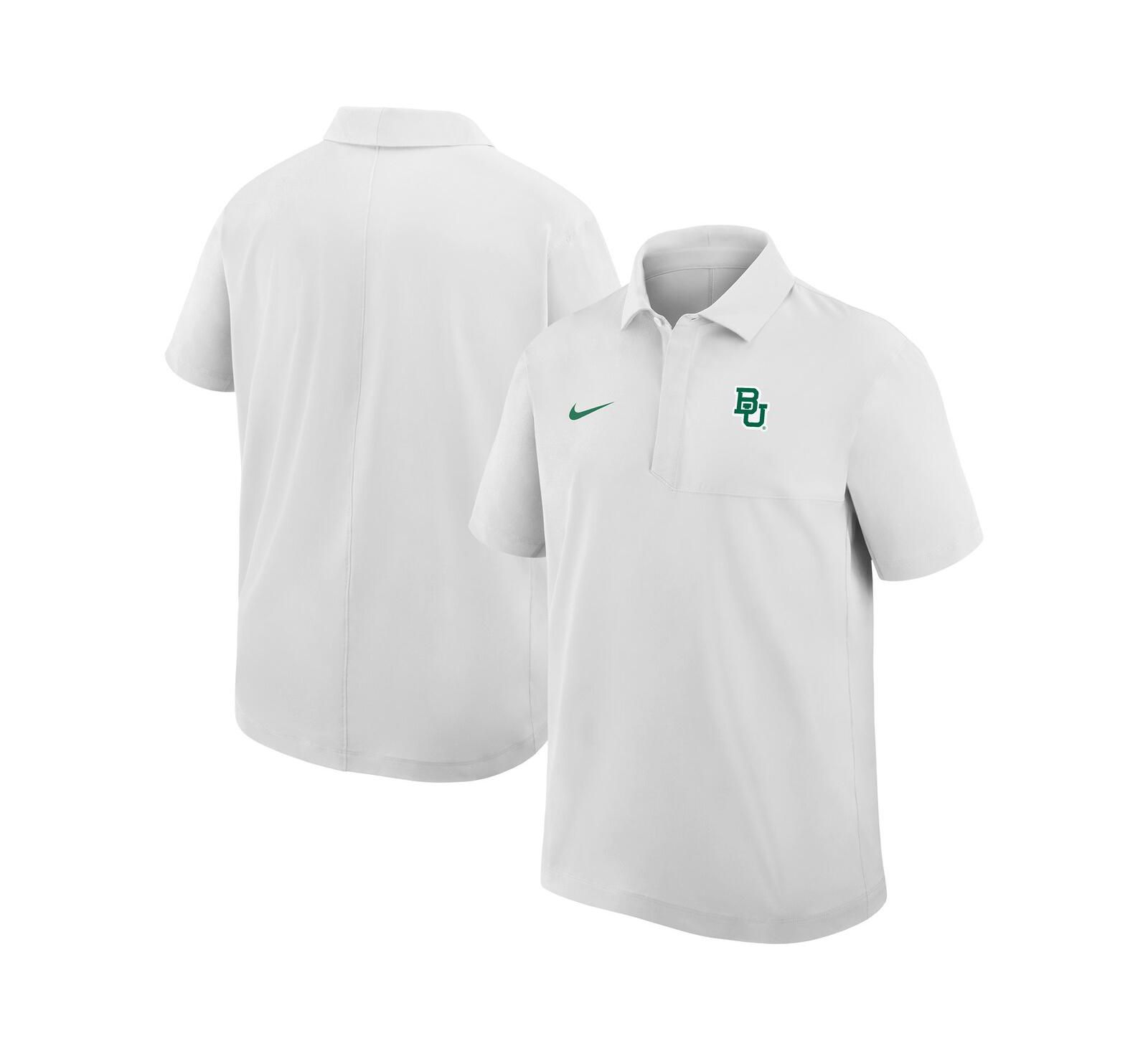 Мужская поло Nike White Baylor Bears Woven