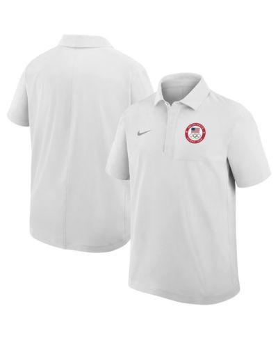Nike Мужская поло с вышивкой Team USA White