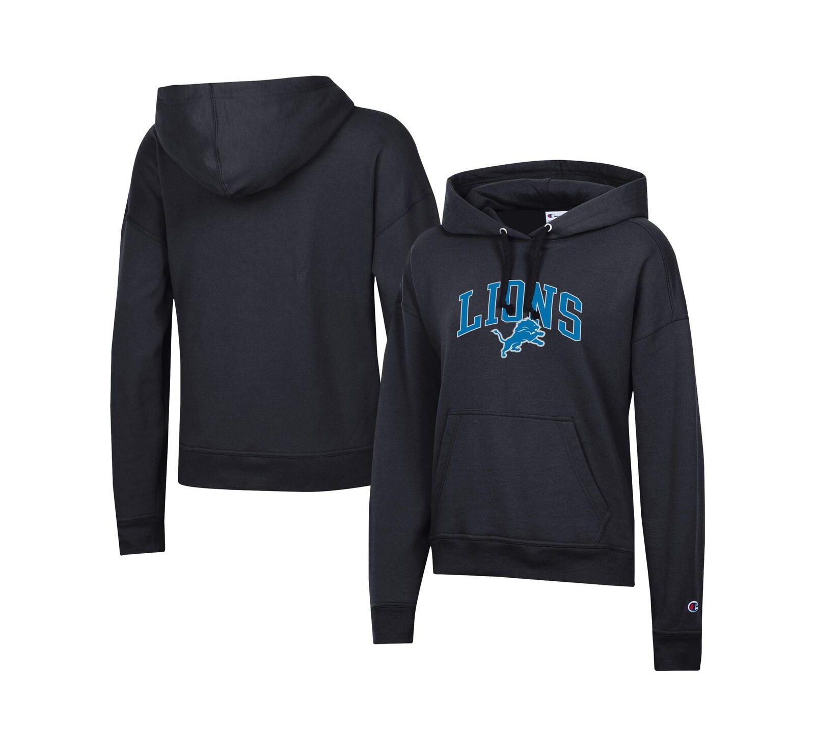 Champion Women's Black Detroit Lions Powerblend Hoodie