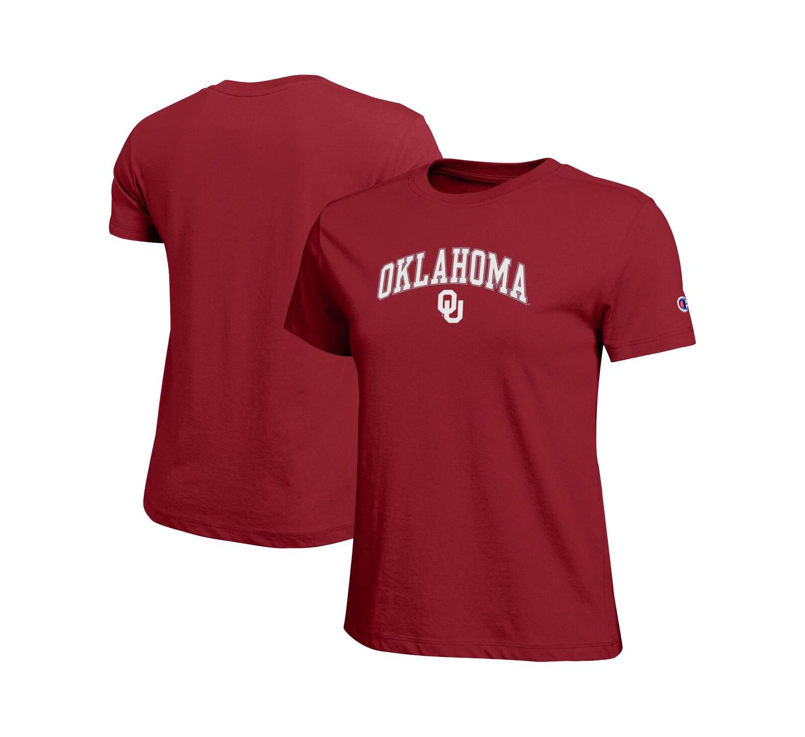 Champion женская красная футболка с дугообразным логотипом Oklahoma Sooners