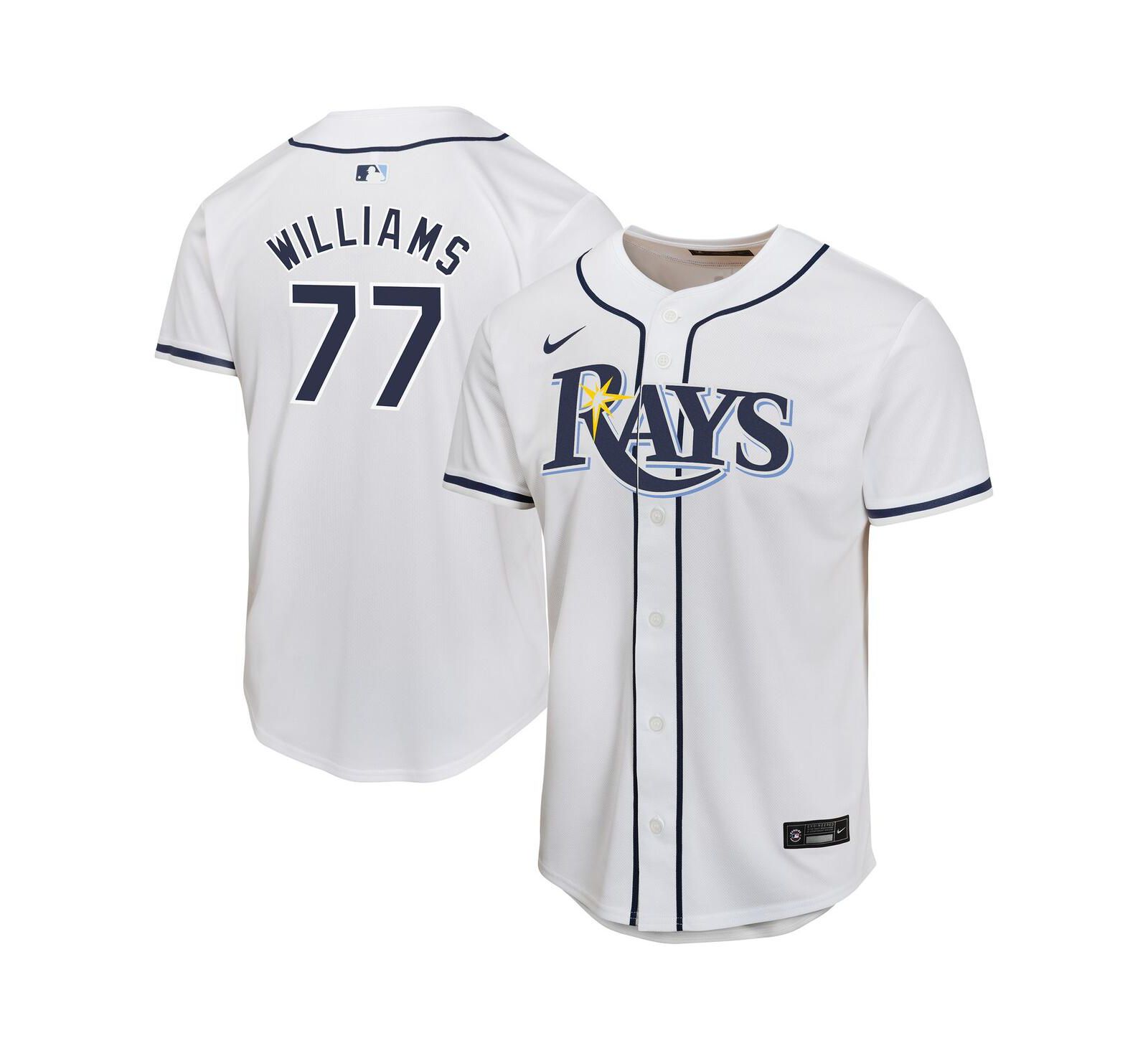 Детская джерси Nike Carson Williams White Tampa Bay Rays Home Player Game