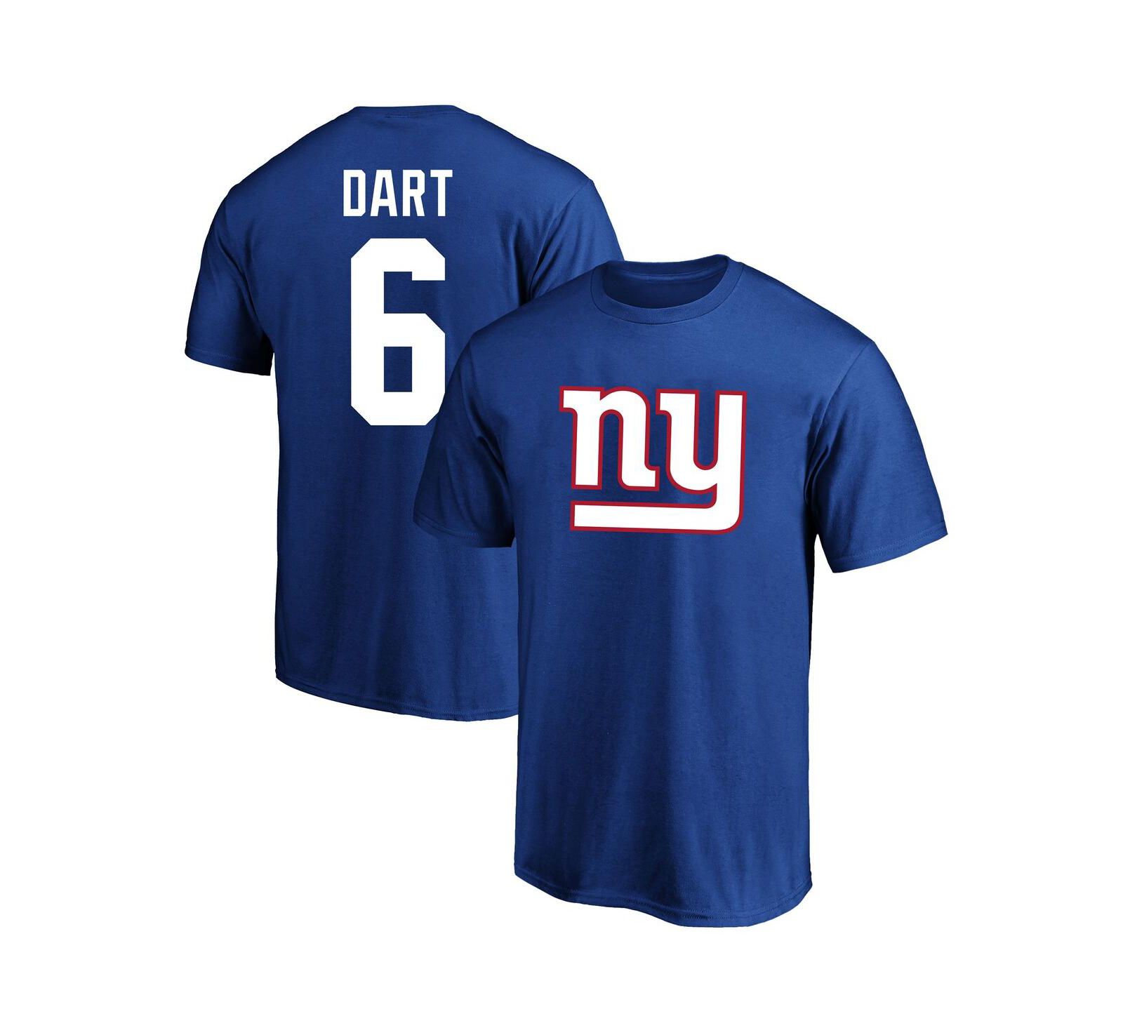 Fanatics Мужская футболка Jaxson Dart Royal New York Giants Big & Tall