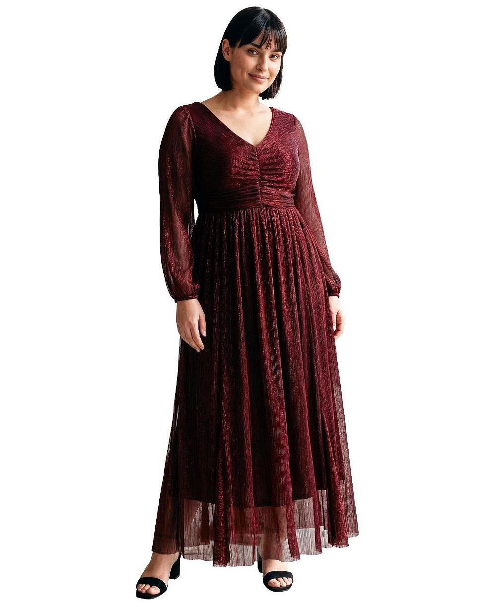 Женское платье Avenue Women's Plus Size Lucia Plisse Maxi