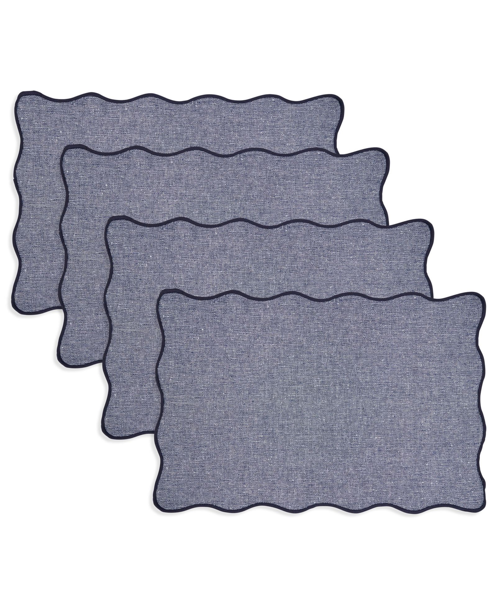 Подставка под тарелку Saro Lifestyle Eco Scallop Border, 4 шт