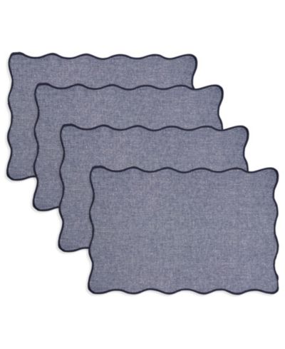 Подставка под тарелку Saro Lifestyle Eco Scallop Border, 4 шт