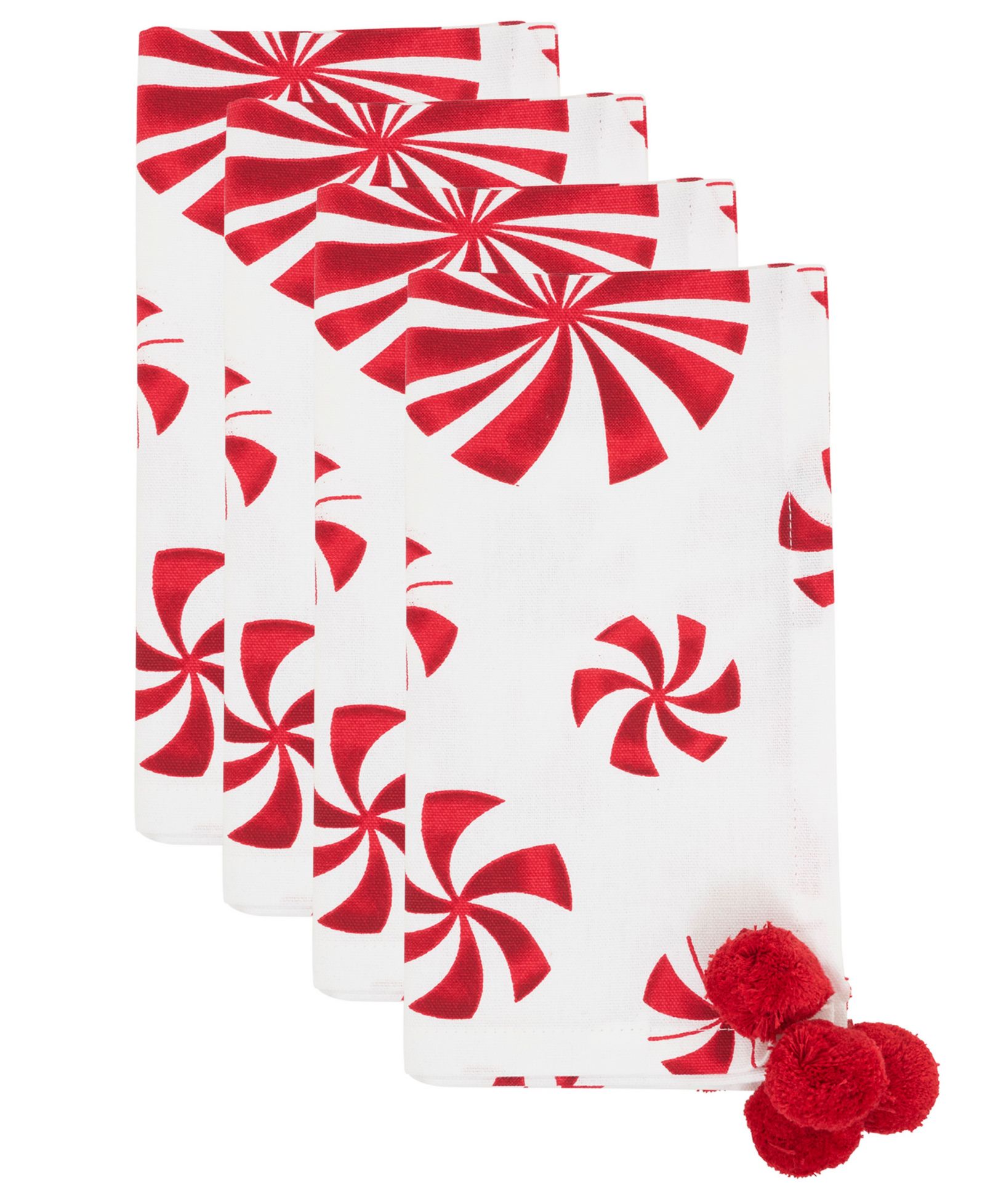 Салфетки Saro Lifestyle Peppermints, набор 4 шт