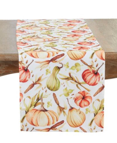 Скатерть-раннер Saro Lifestyle Pumpkin, 16" x 72"