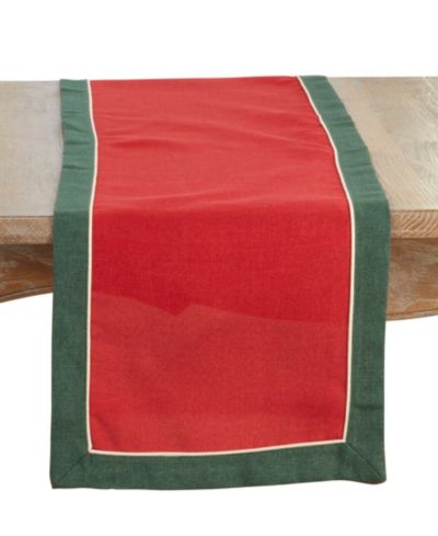 Дорожка на стол Saro Lifestyle Banded Border, 16" x 72"