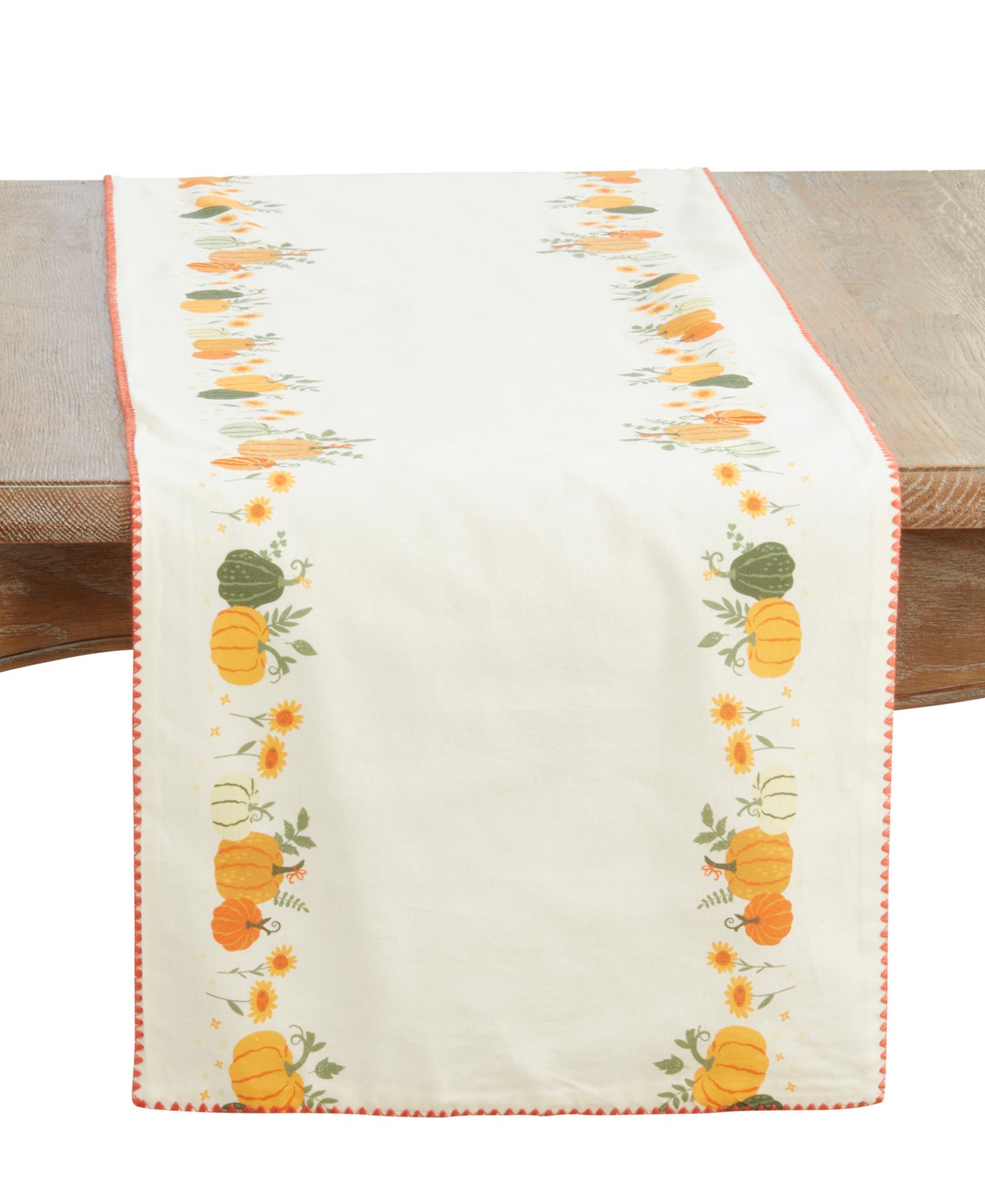 Дорожка на стол Saro Lifestyle Fall Pumpkins, 16" x 72"