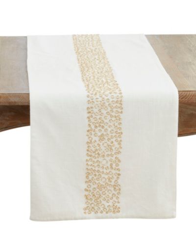 Дорожка на стол Saro Lifestyle Beaded Band, 16" x 72"