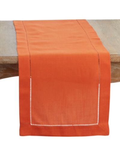Дорожка на стол Saro Lifestyle с вышитым краем, 16" x 72"