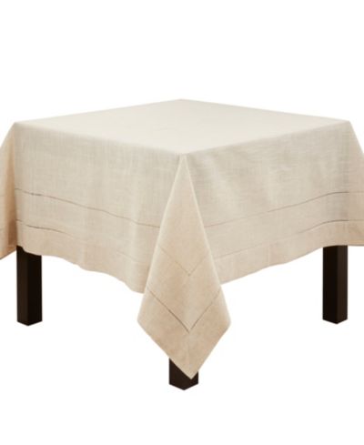 Скатерть Saro Lifestyle Linen Blend Toscana Double Hemstitched