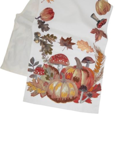 Дорожка для стола Saro Lifestyle Fall Pumpkins 16" x 72"