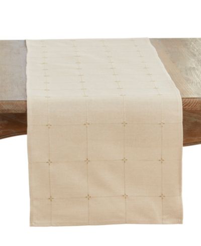 Декоративная дорожка для стола Saro Lifestyle, вышивка, 16" x 70"