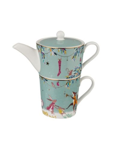 Portmeirion Sara Miller Woodland Tales Merry Band Teapot