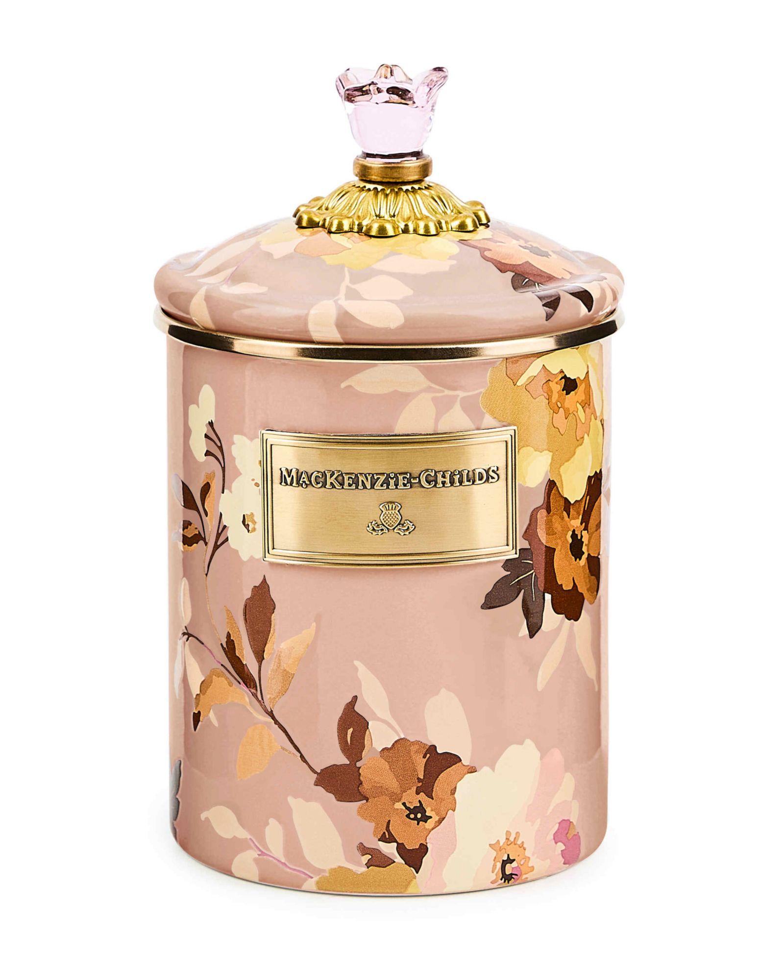 Контейнер MacKenzie-Childs Wild Rose Mauve Medium