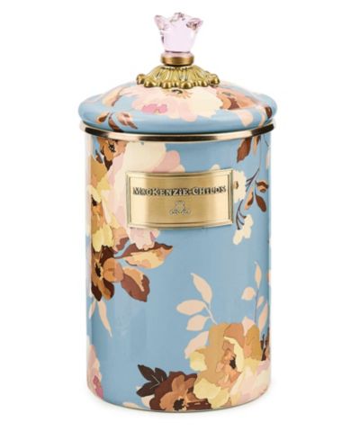 Большая емкость MacKenzie-Childs Wild Rose Slate 64 oz.