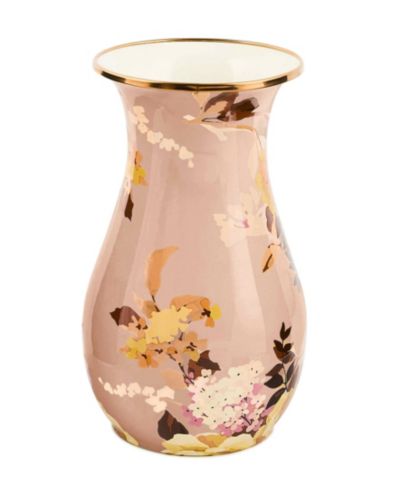 MacKenzie-Childs высокая ваза Wild Rose Mauve