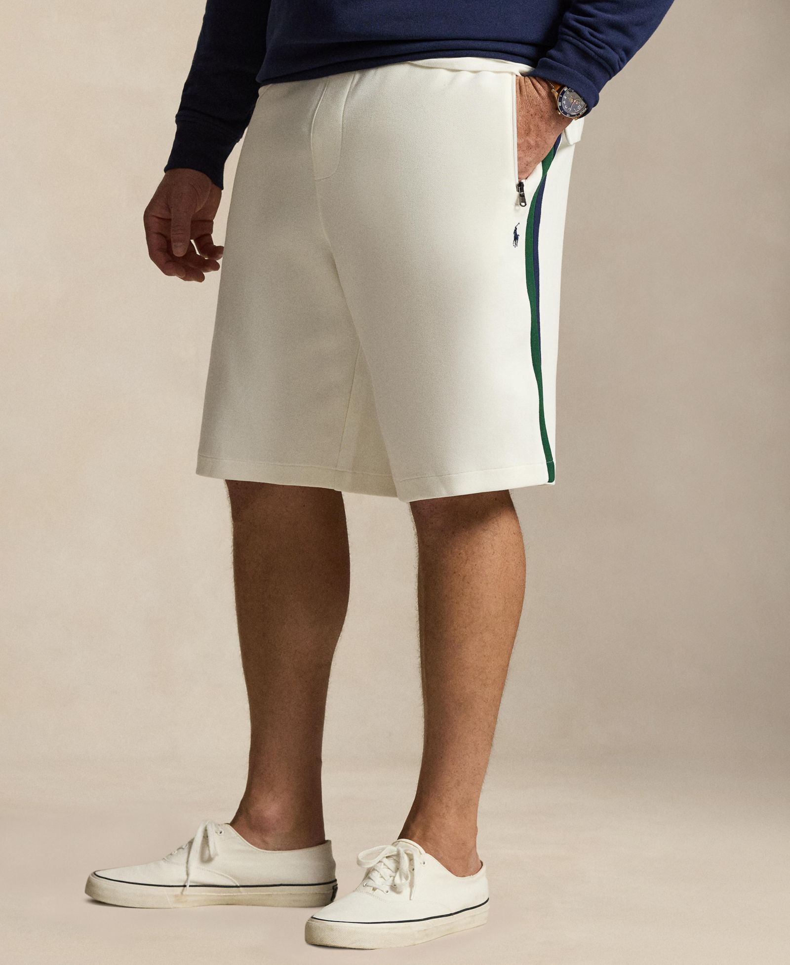 Polo Ralph Lauren Men's Big & Tall Regular-Fit Double-Knit Shorts