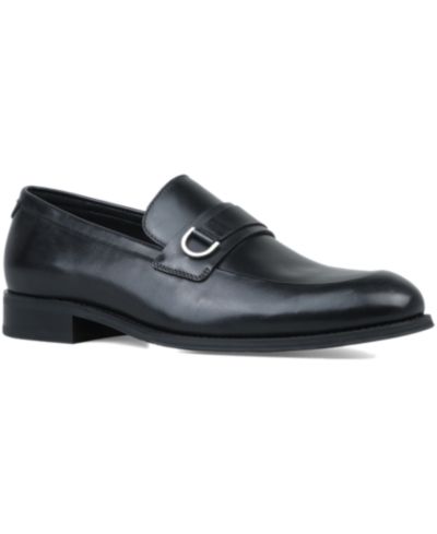 Alfani Men's Genuine Leather Slip-On Buckle Loafers