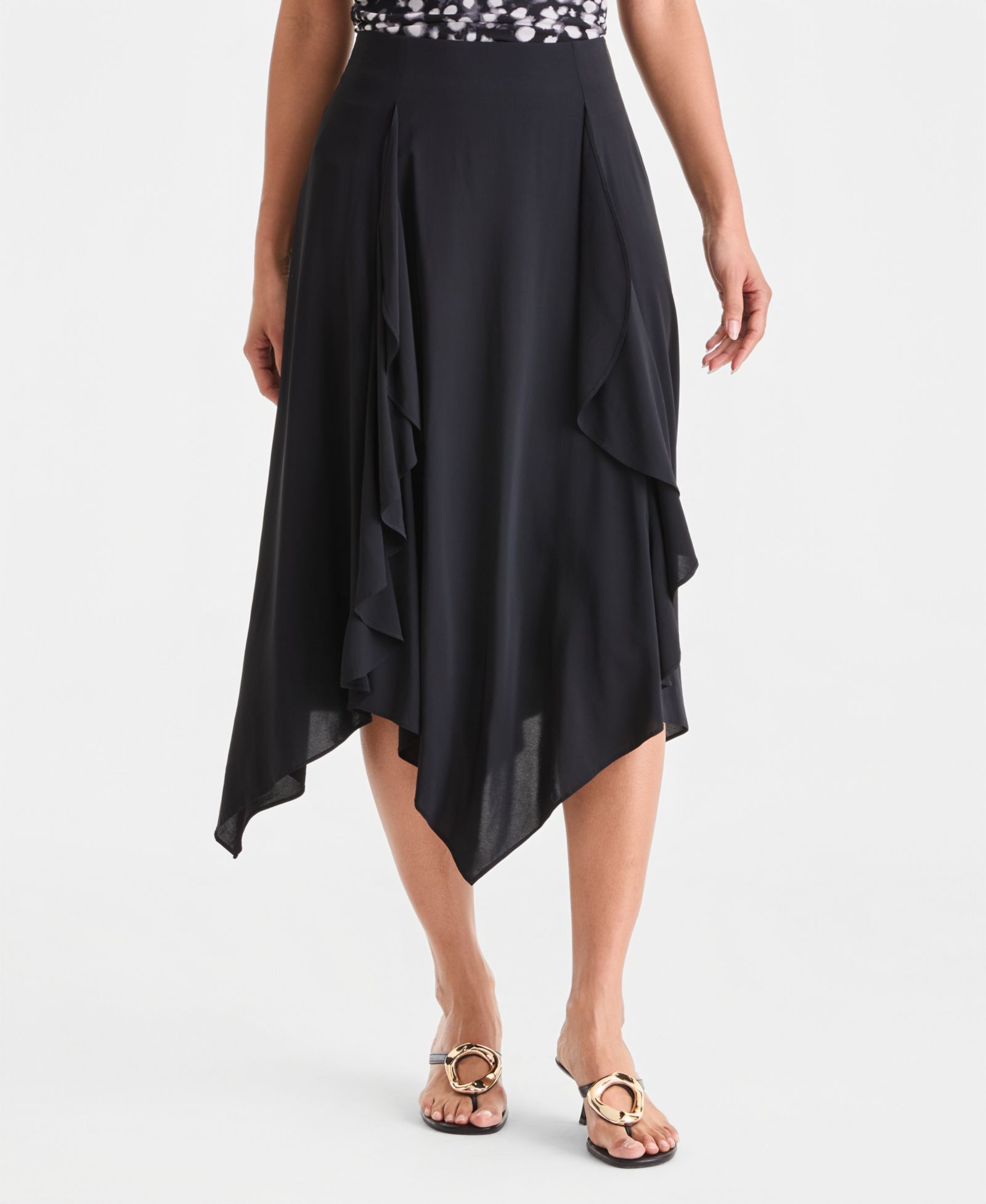 Юбка миди I.N.C. International Concepts Women's Asymmetric-Hem